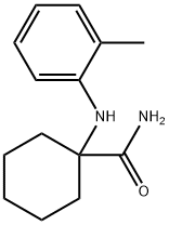 Cyclohexanecarboxamide, 1-[(2-methylphenyl)amino]- Structure