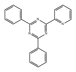 1,3,5-Triazine, 2,4-diphenyl-6-(2-pyridinyl)- Structure