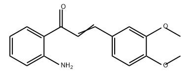 2-Propen-1-one, 1-(2-aminophenyl)-3-(3,4-dimethoxyphenyl)- 구조식 이미지