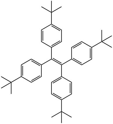 Benzene, 1,1',1'',1'''-(1,2-ethenediylidene)tetrakis[4-(1,1-dimethylethyl)- Structure