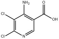 3-Pyridinecarboxylic acid, 4-amino-5,6-dichloro- Structure