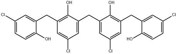 Phenol, 2,2-methylenebis4-chloro-6-(5-chloro-2-hydroxyphenyl)methyl- 구조식 이미지