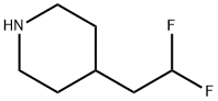 Piperidine, 4-(2,2-difluoroethyl)- Structure