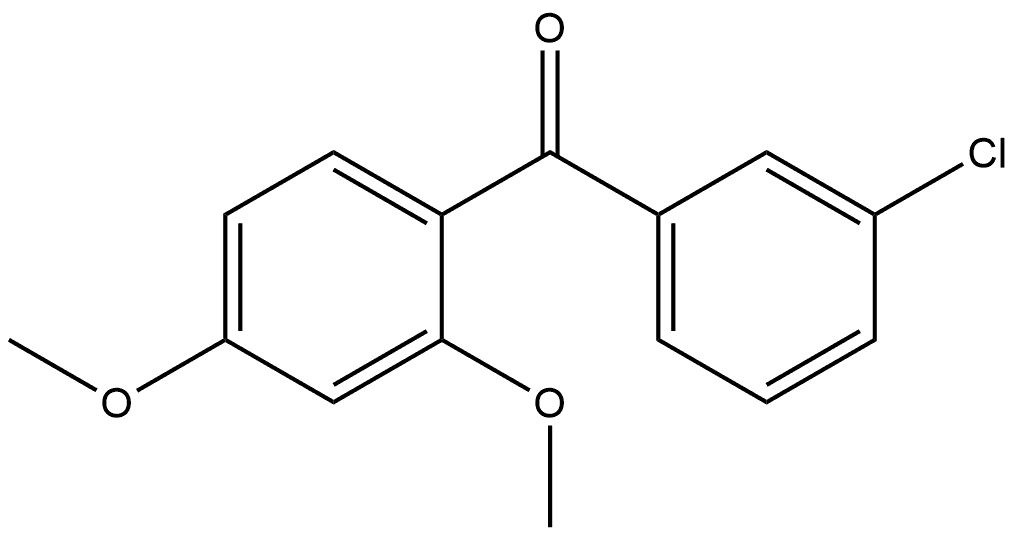 Methanone, (3-chlorophenyl)(2,4-dimethoxyphenyl)- Structure