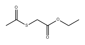 Acetic acid, 2-(acetylthio)-, ethyl ester Structure