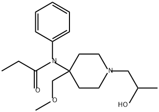 Propanamide, N-[1-(2-hydroxypropyl)-4-(methoxymethyl)-4-piperidinyl]-N-phenyl- Structure