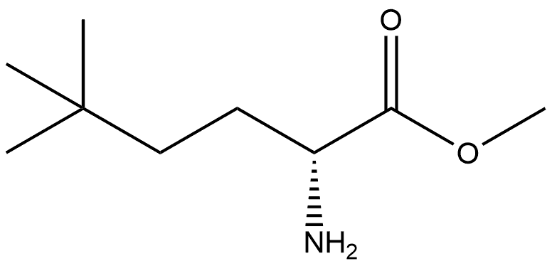 methyl (R)-2-amino-5,5-dimethylhexanoate Structure