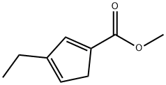 1,?3-?Cyclopentadiene-?1-?carboxylic acid, 3-?ethyl-?, methyl ester Structure