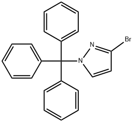 1H-Pyrazole, 3-bromo-1-(triphenylmethyl)- Structure