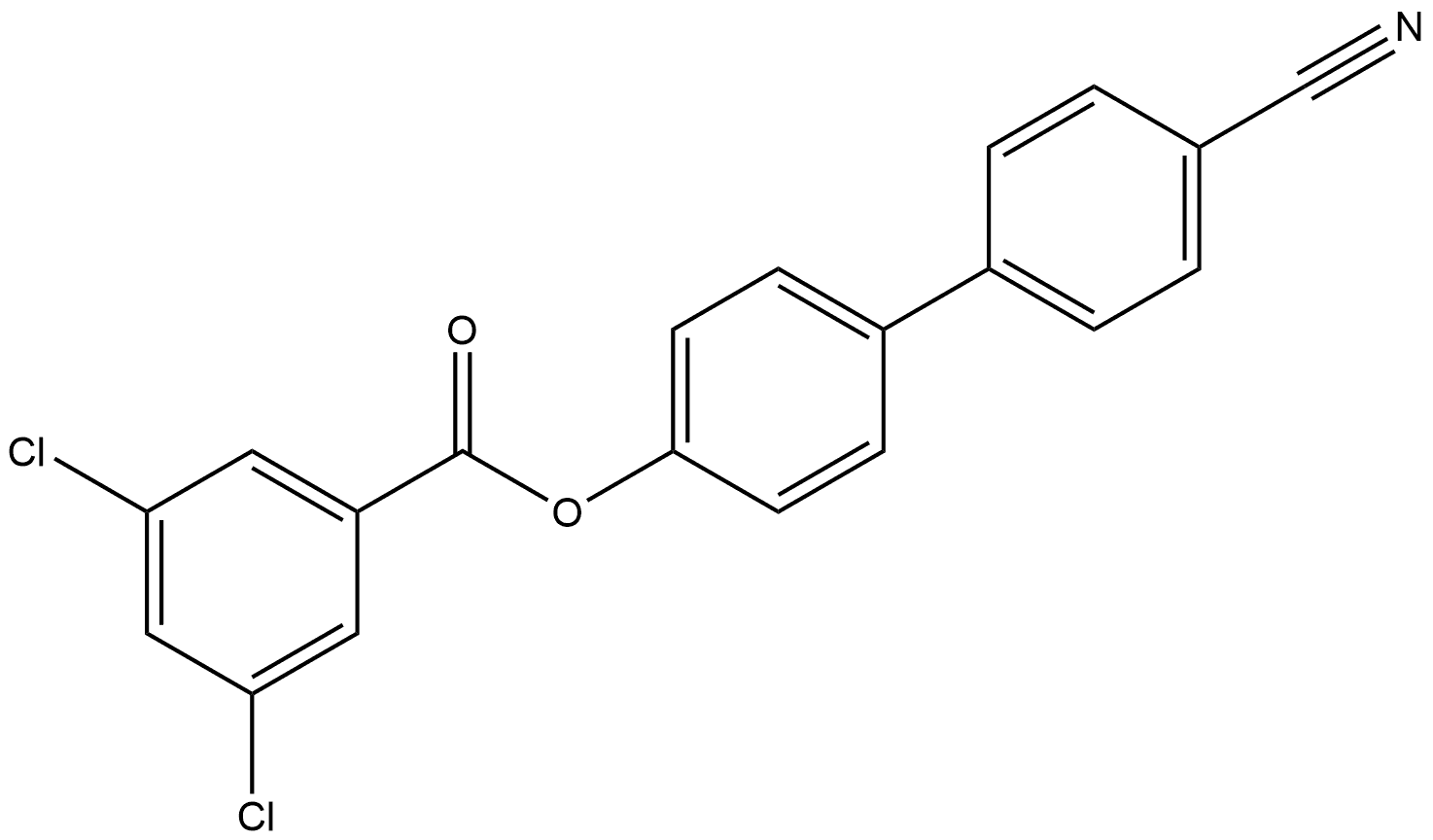 4'-Cyano[1,1'-biphenyl]-4-yl 3,5-dichlorobenzoate Structure