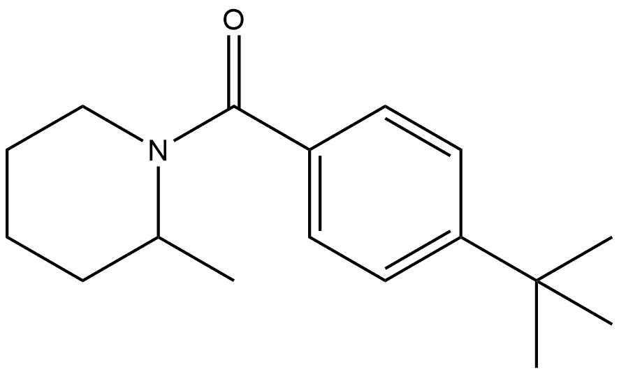 4-(1,1-Dimethylethyl)phenyl](2-methyl-1-piperidinyl)methanone Structure