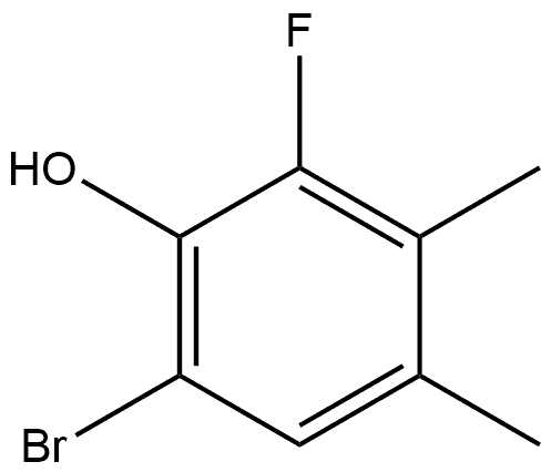 6-Bromo-2-fluoro-3,4-dimethylphenol Structure