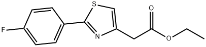 4-Thiazoleacetic acid, 2-(4-fluorophenyl)-, ethyl ester 구조식 이미지