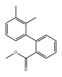 [1,1'-Biphenyl]-2-carboxylic acid, 2',3'-dimethyl-, methyl ester Structure