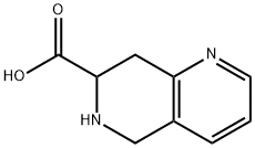 1,6-Naphthyridine-7-carboxylic acid, 5,6,7,8-tetrahydro- 구조식 이미지