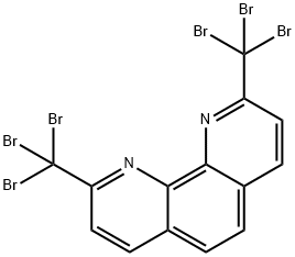 1,10-Phenanthroline, 2,9-bis(tribromomethyl)- Structure