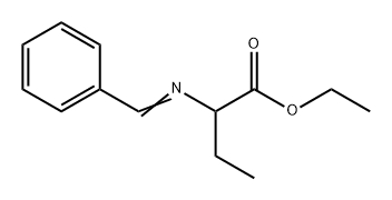 Butanoic acid, 2-[(phenylmethylene)amino]-, ethyl ester Structure