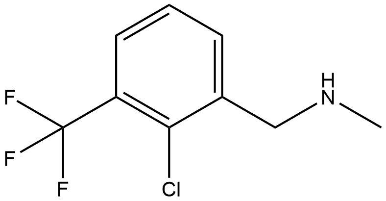 {[2-chloro-3-(trifluoromethyl)phenyl]methyl}(methyl)amine Structure