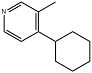 Pyridine, 4-cyclohexyl-3-methyl- Structure