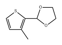 2-(3-methylthiophen-2-yl)-1,3-dioxolane Structure