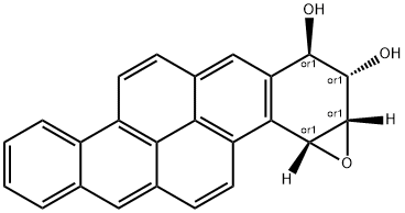 (±)-1b,2a-dihydroxy-3a,4a-epoxy-1,2,3,4-tetrahydrodibenzo(a,h)pyrene Structure