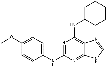 N6-Cyclohexyl-N2-(4-methoxyphenyl)-9H-purine-2,6-diamine 구조식 이미지