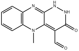 1,2,3,5-tetrahydro-5-methyl-3-oxo-Pyridazino[3,4-b]quinoxaline-4-carboxaldehyde Structure