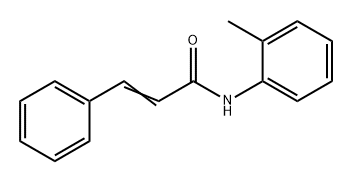 2-Propenamide, N-(2-methylphenyl)-3-phenyl- Structure