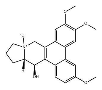 Dibenzo[f,h]pyrrolo[1,2-b]isoquinolin-14-ol, 9,11,12,13,13a,14-hexahydro-3,6,7-trimethoxy-, 10-oxide, (13aS,14R)- Structure