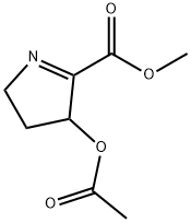 2H-Pyrrole-5-carboxylic acid, 4-(acetyloxy)-3,4-dihydro-, methyl ester Structure