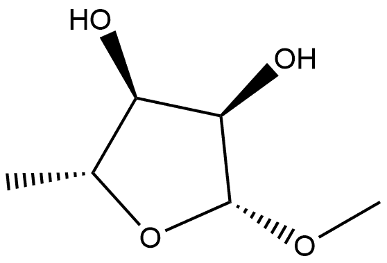 β-D-Ribofuranoside, methyl 5-deoxy- 구조식 이미지