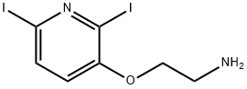 Ethanamine, 2-[(2,6-diiodo-3-pyridinyl)oxy]- 구조식 이미지