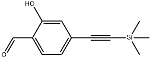 Benzaldehyde, 2-hydroxy-4-[2-(trimethylsilyl)ethynyl]- Structure