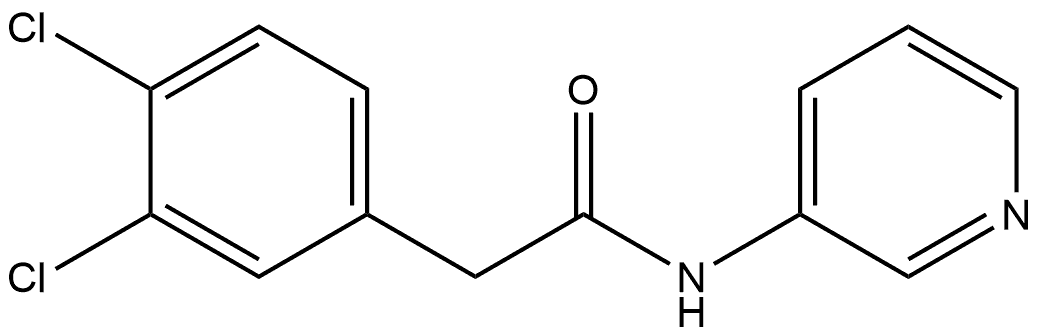 3,4-Dichloro-N-3-pyridinylbenzeneacetamide Structure