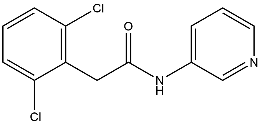 2,6-Dichloro-N-3-pyridinylbenzeneacetamide Structure