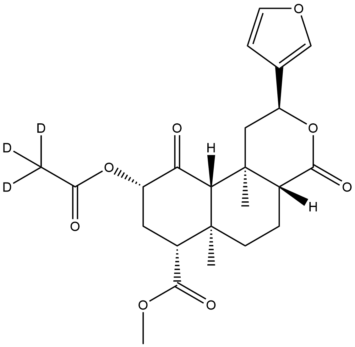 Salvinorin A-d3 구조식 이미지