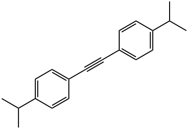 Benzene, 1,1'-(1,2-ethynediyl)bis[4-(1-methylethyl)- Structure