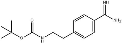 Tert-butyl 4-carbamimidoylphenethylcarbamate Structure