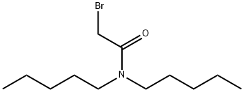 Acetamide, 2-bromo-N,N-dipentyl- Structure