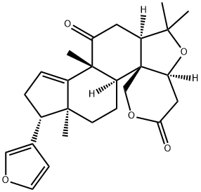 (13S,17R)-21,23-Epoxy-19-hydroxy-3,3,8-trimethyl-7-oxo-A,24-dinor-2-oxa-5α-chola-14,20,22-triene-1β-acetic acid δ-lactone Structure