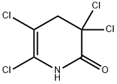 2(1H)-Pyridinone, 3,3,5,6-tetrachloro-3,4-dihydro- Structure