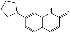 2(1H)-Quinolinone,8-methyl-7-(1-pyrrolidinyl)-(9CI) 구조식 이미지