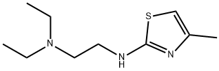 1,2-에탄디아민,N,N-디에틸-N-(4-메틸-2-티아졸릴)-(9Cl) 구조식 이미지