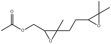 Oxiranemethanol, 3-[2-(3,3-dimethyloxiranyl)ethyl]-3-methyl-, acetate (9CI) Structure