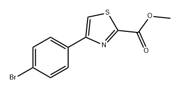 2-Thiazolecarboxylic acid, 4-(4-bromophenyl)-, methyl ester Structure