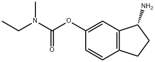 Carbamic acid, N-ethyl-N-methyl-, (3R)-3-amino-2,3-dihydro-1H-inden-5-yl ester Structure