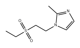 1H-Imidazole, 1-[2-(ethylsulfonyl)ethyl]-2-methyl- 구조식 이미지