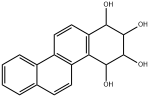 1,2,3,4-Chrysenetetrol, 1,2,3,4-tetrahydro- Structure