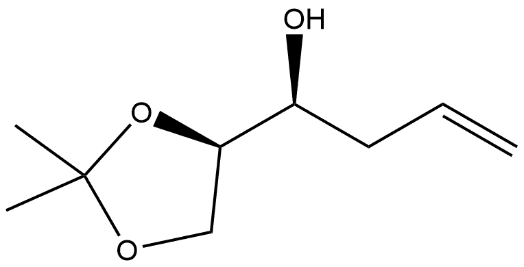 1,3-Dioxolane-4-methanol, 2,2-dimethyl-α-2-propen-1-yl-, (αS,4R)- Structure