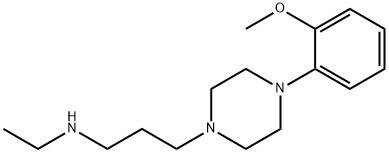 1-Piperazinepropanamine, N-ethyl-4-(2-methoxyphenyl)- Structure